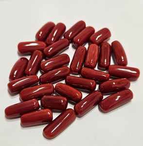 Coral Rojo Natural Italiano en Forma de Cápsula Pequeña, Gema de Mejor Color. Piedras preciosas sueltas para la fabricación de joyas - Product Image 2