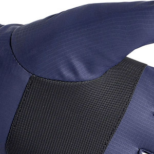 Gants tactiles d'hiver pour activités sportives en extérieur, longueur poignet, en polyester bleu avec paume et bout des pouces noirs - Product Image 5