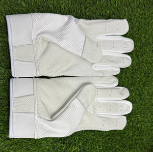 Customized Logo Goatskin Leather Long Cuff <b>Baseball</b> Batting Gloves Unisex Adult and Youth <b>Baseball</b> Softball Batting Gloves - Product Image 2