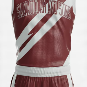 <b>Men</b> Basketball Kit Quick Dry Jersey and Shorts Lightweight Athletic Sportswear Set - Product Image 3