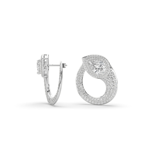 ต่างหูเพชรแล็บ 4.46 กะรัต ทรงลูกแพร์เจียระไนบริลเลียนท์ ทอง 10KT 14KT น้ำหนักเบา ดีไซน์เรียบหรู ไม่ซ้ำใคร เครื่องประดับ B2B - Product Image 6