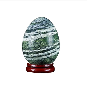 Huevo Yoni de Piedra de Jaspe Cebra Verde Natural, Huevo de Jade Semiprecioso para Protección Energética, Ejercicio Vaginal, Tallado, Feng Shui Directo - Product Image 6