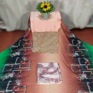 Premium somalien suisse Dirac impression numérique coton doux tissu léger pour les femmes robes de créateurs Collection de vêtements culturels - Product Image 2