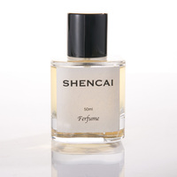 Flacon de parfum en verre minimaliste rond et carré avec embout à sertir, 30 ml et 50 ml, pour une fragrance magnifique