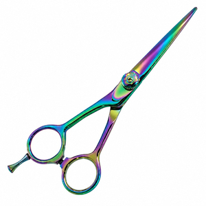 Ciseaux de coiffure professionnels de haute qualité avec logo personnalisé, ciseaux de barbier en titane, ciseaux de coupe pour salon - Product Image 2