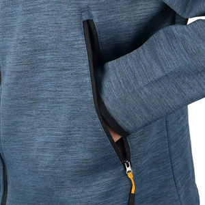 Sweat à capuche en molleton brodé de luxe pour homme, mélange de coton doux, pull personnalisé avec logo, streetwear tendance - Product Image 3