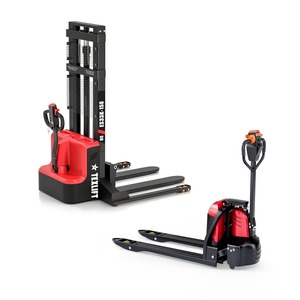 Chariot élévateur électrique complet avec pales fixées et fourches réglables - Product Image 5