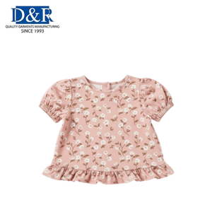 Ensemble 2 pièces tricoté en polyester/coton à motif floral pour bébés filles, collection printemps, vente en gros, best-seller Malaisie, tenue pull pour nourrissons et tout-petits - Product Image 3