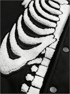 Veste d'hiver confortable pour homme, style Letterman, col montant, logo frontal, coupe-vent, haute qualité, écologique, séchage rapide, respirante - Product Image 5