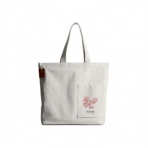 Bolsa de Compras de Lona Extra Grande Personalizable con Bolsillo con Cremallera y Asas Tejidas para Bodas y Exposiciones - Product Image 2