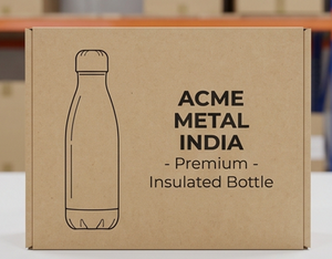 Botella de Acero Inoxidable Premium con Diseño Esmaltado en Negro y Plata, Perfecta para Hidratación Diaria, Gimnasio, Yoga, Viajes y Regalos - Product Image 6