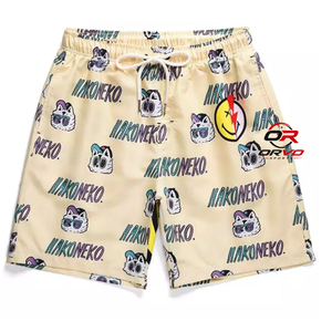 ORVO Sports <b>Men's</b> <b>Floral</b> Board <b>Shorts</b> Breathable Quick Dry Drawstring <b>Swim</b> Trunks Casual Mid Waist 100% Polyester OEM Service - Product Image 3