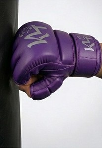 Guantes de Boxeo de Medio Dedo, Cuero PU Transpirable, para Entrenamiento y Sparring de MMA, Muay Thai, Kickboxing, Todas las Temporadas, KLTW INT'L KL-MMA-001 - Product Image 3