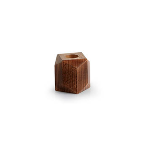 Vase mural géométrique en bois Art Déco avec tube en verre transparent, décoratif, écologique, fait main FAIZA CRAFT FC-9042 - Product Image 2