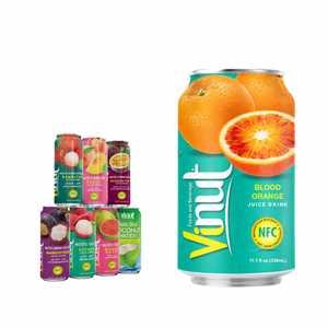 Zumo de naranja sanguina de 330ml, bebida refrescante sin azúcar de Vietnam, OEM/ODM, Etiqueta Privada, muestra gratis al por mayor - Product Image 1
