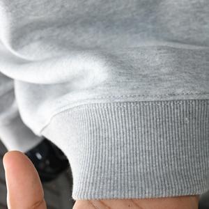 Sweat-shirt à col montant COFC ASH GREY 100% coton avec broderie appliquée marron, col large, URBAN PRODUCTIONS - Product Image 6