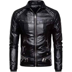 Chaqueta de Cuero Unisex para Invierno MARGINAL SPORTS OEM, Cuello Camisero, Estilo Casual, Elegante, Ecológica, Resistente al Viento y Transpirable - Product Image 4