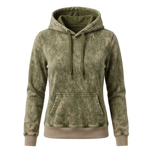 Sudaderas con Capucha para Mujer, Lavadas al Ácido, Hechas con el Mejor Material, Bajo MOQ, Ecológicas y Transpirables - Product Image 1