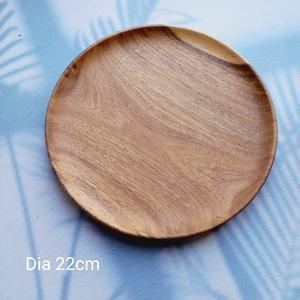 Plateau rond en bois naturel pour le Restaurant, la maison, l'acacia, la noix, le café, le service alimentaire, fabriqué au Vietnam, respectueux de l'environnement - Product Image 2