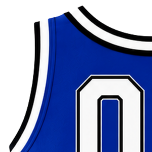 Haut court de cheerleading sans manches bleu roi et blanc pour femme, col en V, uniforme de performance athlétique pour équipe, tenue de compétition sportive - Product Image 5