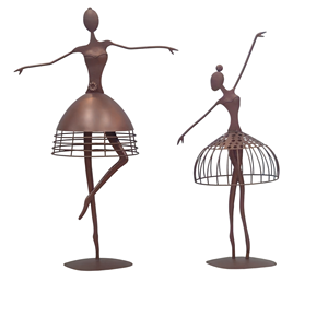 Sculpture abstraite en céramique de femme, figurine d'art moderne, statue décorative marron pour la maison et les mariages - Product Image 6
