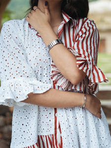 Vestido de Verano/Primavera 100% Algodón, Estilo Maxi, Ideal para Fiestas y Cumpleaños, Diseño Elegante, Venta al Por Mayor - Product Image 4