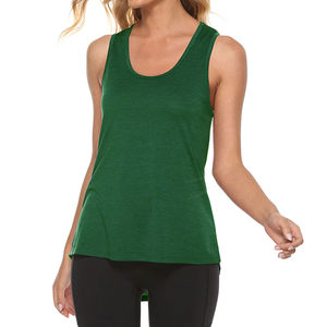 Débardeurs de sport personnalisés pour femmes, col rond, tailles XS/S/M/L/XL/XXL, nouveau design, tissu tricoté noir, étiquette logo, décontracté - Product Image 5