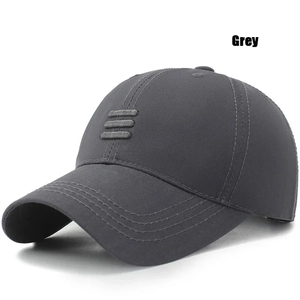 Gorra de Béisbol de Moda con Bordado a Mano, 4 Colores, Estilo Casual Deportivo, de Algodón, con Cierre a Presión, para Hombre y Mujer, con Tres Barras - Product Image 2