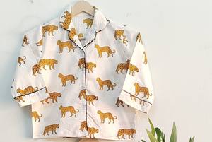 Conjunto de Pijamas Familiares 100% Algodón, Ropa de Dormir Estampada Tejida para Hombres, Mujeres y Niños, Suave y Transpirable - Product Image 5