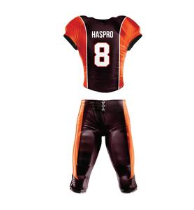 Último uniforme de fútbol americano juvenil 100% poliéster Spandex aparejos sarga bordado sublimación impreso liso transpirable conjuntos - Product Image 1