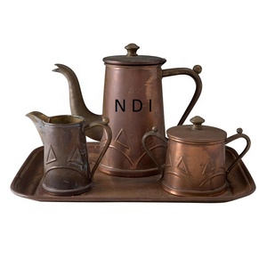 Juego de tetera de Metal con decoración de vajilla de diseño martillado, Juego de tetera de latón decorativo de forma personalizada para catering de Hotel - Product Image 5