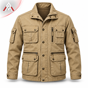 Stylish <b>Men</b>’s Utility <b>Field</b> <b>Jacket</b> With Practical Pocket Details Strong Fabric And Modern Shape For Casual Outdoor Clothing - Product Image 1