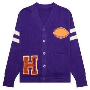 Cardigan pour homme de haute qualité à col en V avec manches rayées, idéal pour les écoles et les universités - Product Image 1
