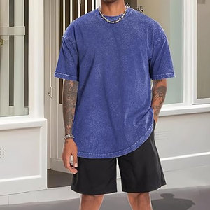 เสื้อยืดแขนสั้นผู้ชายสไตล์วินเทจ ลุคสบายๆ ผ้าฝ้าย คอกลม ใส่สบายทุกวัน สตรีทแวร์ - Product Image 3