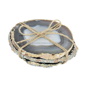 WONDER OVERSEAS-Dessous de verre écologique en marbre poli et pierre d'agate directement du fabricant indien - Product Image 1