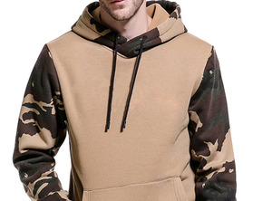 Suéter grueso de invierno para hombre, informal, con capucha, a rayas, con patchwork de colores, cuello redondo, temporada de invierno, logotipo personalizado, impresión 3D - Product Image 5