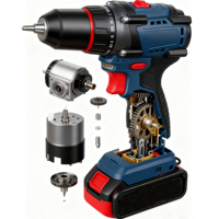 Perceuse électrique sans fil à batterie au Lithium Brushless 60 Max Torque Home Workplace Industrial Diy Tools OEM Personnalisable
