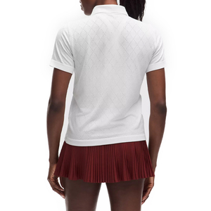 Polo en maille diamantée Premium Swiftly pour femme, respirant, extensible, séchage rapide, haut décontracté performant, option logo personnalisé - Product Image 2