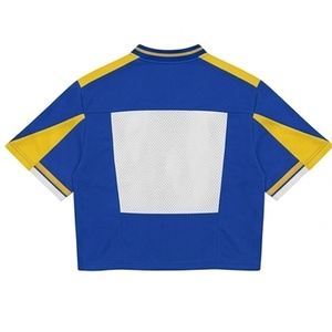 เสื้อเจอร์ซีย์อเมริกันฟุตบอลแบบทีมแฟนคลับสั่งทำพิเศษ ผ้าตาข่ายโพลีเอสเตอร์ 100% ทันสมัย สวมใส่สบาย ป้องกันแบคทีเรีย สำหรับทีม แฟนคลับ และใส่ลำลอง - Product Image 4