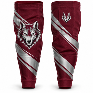 Chaussettes de hockey sur glace 100 % polyester avec numéros de joueur, vente en gros, pour entraînement sur patinoire, maillots assortis, développement d'échantillons - Product Image 5