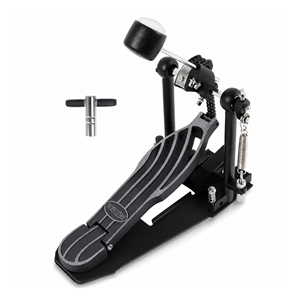 Pédale de grosse caisse 5 cœurs modèle DFP HD en métal, réglable, avec tête de batte en feutre, double chaîne, robuste, fabriquée en Chine - Product Image 1