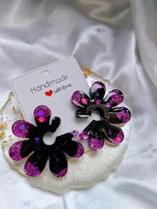 Wholesale <b>Resin</b> Earrings High Quality <b>Clear</b> <b>Resin</b> Earrings Lightweight Durable Custom Factory Price Wholesale Item <b>Resin</b> Earring - Product Image 3