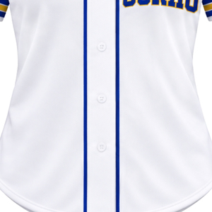 Camiseta Deportiva Personalizada de Béisbol para Mujer, con Bordado de la Hermandad Griega Sigma Gamma Rho, con Botones al Frente, Ropa al Por Mayor - Product Image 5