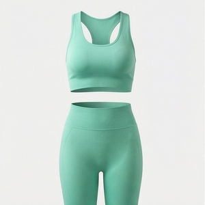 Conjunto de Yoga de Tela Suave Premium para Mujer, Ropa Deportiva Profesional para Gimnasio, Traje Deportivo, Ropa Atlética para Damas - Product Image 1