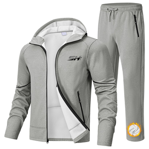 Multi Design Made Zipper Tracksuits Best Price High Durable Cotton Fleece Fabric Made Customized Low Price Men Tracksuit - Product Image 1