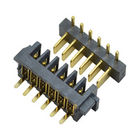 Connecteur de batterie à lame 4-10 broches, pas de 2,5 mm, plaqué or, fiche droite, contact en cuivre pour l'alimentation