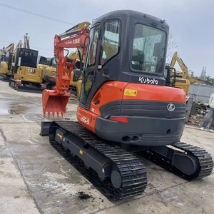 Miniexcavadora de Alto Rendimiento de 5 Toneladas Kubota U55, Máquina de Movimiento de Tierras con 5 Orugas, Ideal para Construcción Agrícola e Industrial - Product Image 3
