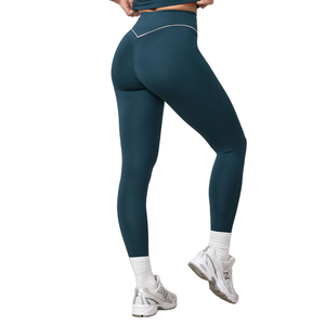 Leggings de compression taille haute pour femme – Yoga, entraînement, gym, course à pied, fitness – Extensibles, séchage rapide, doux, respirants, sportifs et simples - Product Image 2