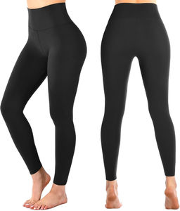 Pantalon Legging Taille Haute Respirant en Velours Fin Style Vintage Uni avec Poches Longueur Intégrale pour l'Été - Product Image 2