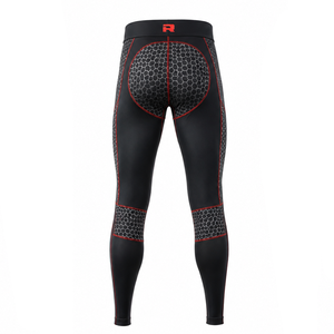 Service ODM personnalisé : Leggings de course pour motards avec tissu compressif flexible, respirant et extensible, en vente - Product Image 3